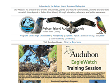 Tablet Screenshot of pelicanislandaudubon.org